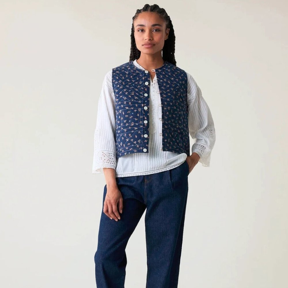 Leon & Harper Voisin Bellis Jacket Reversible Vest S